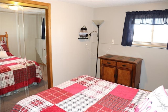 bedroom with a closet