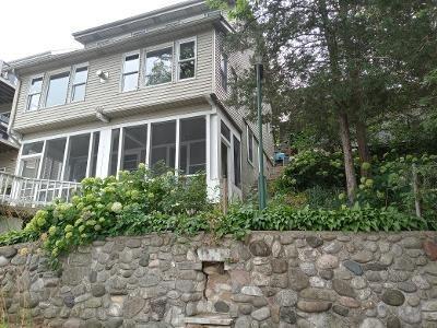 rear view of property featuring a sunroom