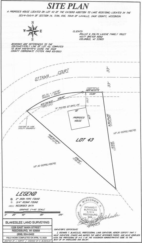 LOT43 Ottawa Ct, La Valle WI, 53941 land for sale