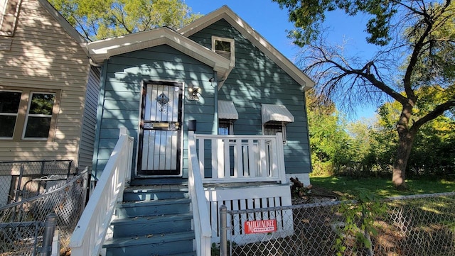 view of front of home