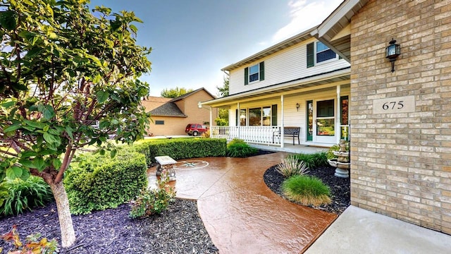 exterior space featuring a porch