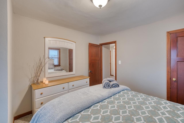 bedroom featuring carpet flooring