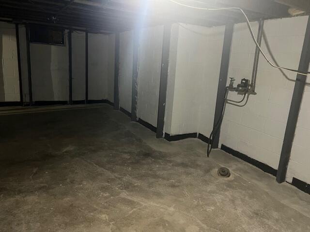 view of basement