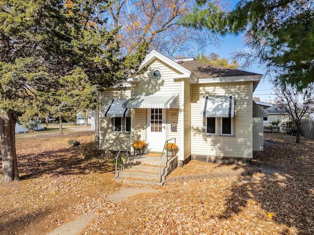 view of bungalow-style house