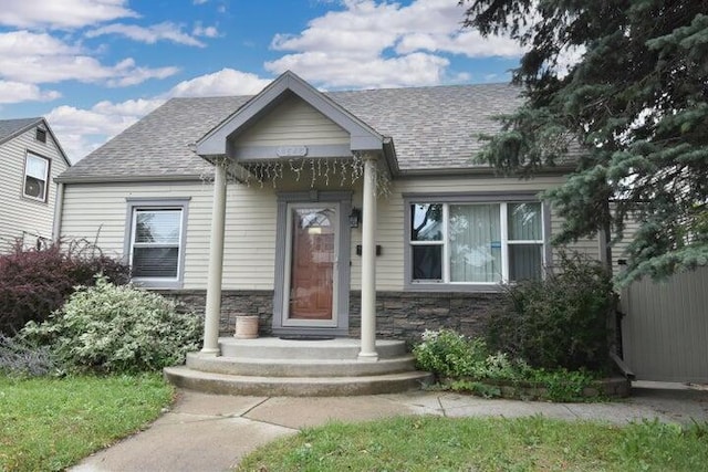 view of bungalow