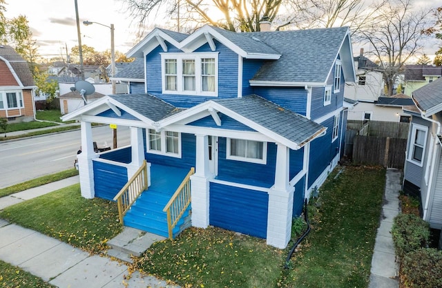 view of front of house with a porch