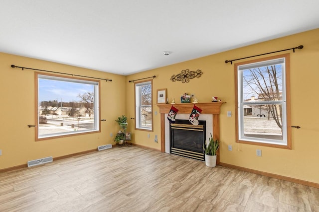 living room with a healthy amount of sunlight