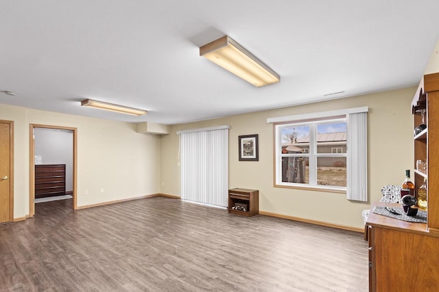 interior space featuring hardwood / wood-style floors