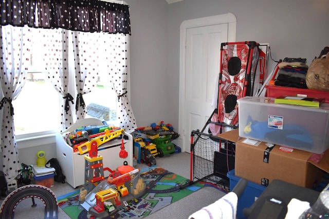 playroom with carpet flooring