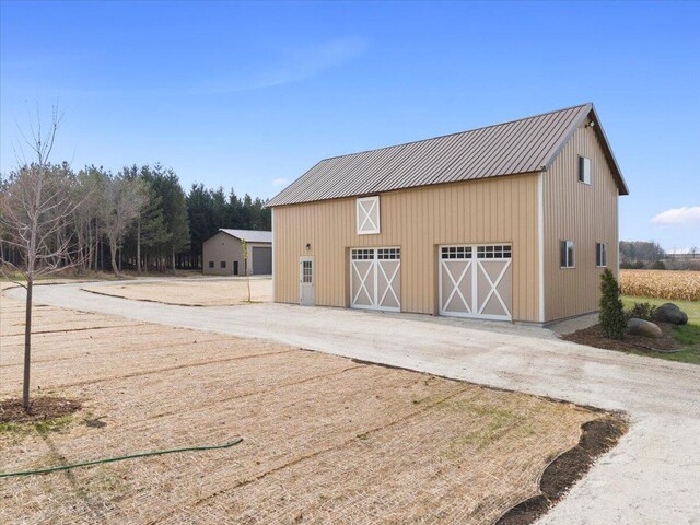 view of barn