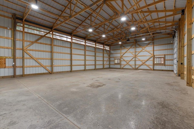 10823 Pleasant Valley Rd, Cedarburg, WI 53012 - garage featuring metal wall