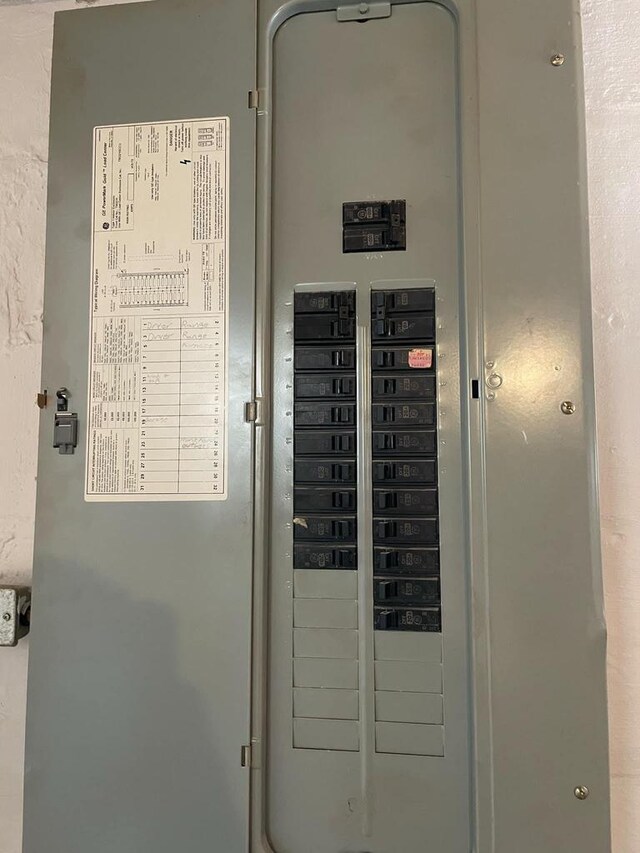 utility room with electric panel