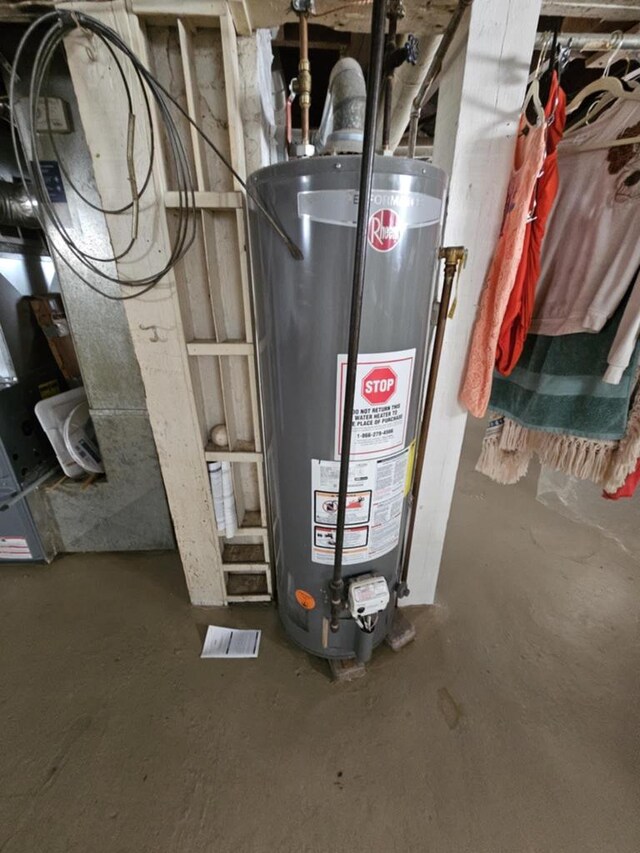 utilities with gas water heater