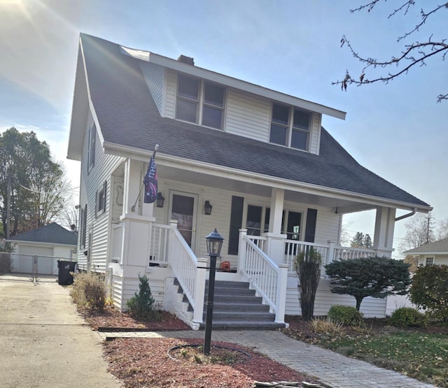 view of front of house featuring a porch