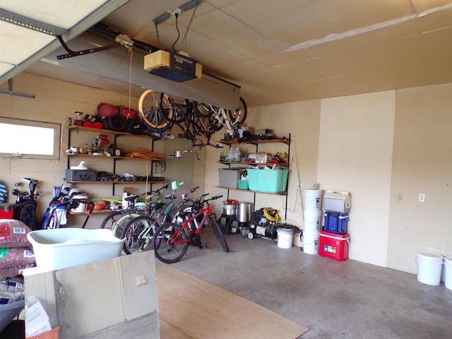 N4266 Cherokee Ct, Markesan, WI 53946 - garage featuring a garage door opener