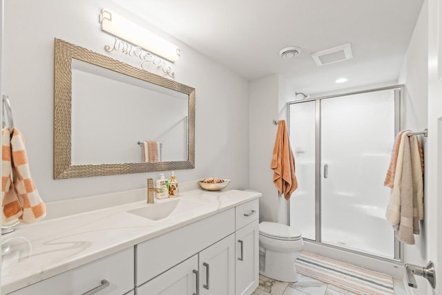 6556 Vista Vly Unit 2, Windsor, WI 53598 - full bath with vanity, toilet, and a shower stall