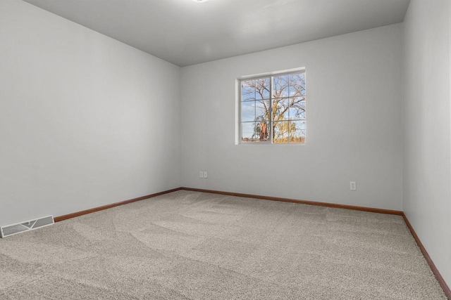 view of carpeted empty room