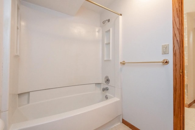 bathroom featuring bathtub / shower combination