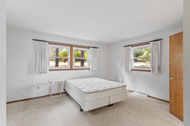 W11384 Bay Dr, Lodi, WI 53555 - carpeted bedroom with a baseboard heating unit and baseboards