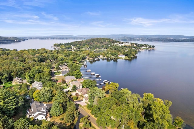 W11384 Bay Dr, Lodi, WI 53555 - aerial overview of property's location with a nearby body of water