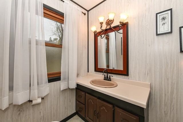 bathroom with vanity