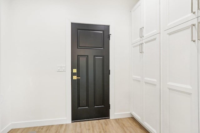 foyer featuring light hardwood / wood-style flooring