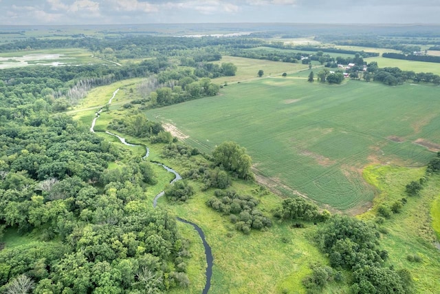 bird's eye view featuring a rural view