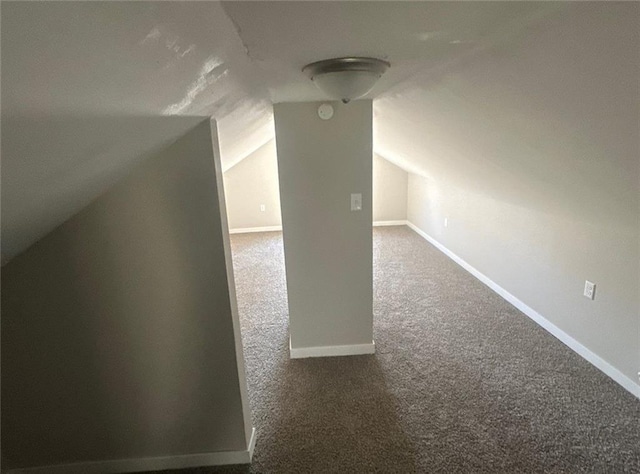 6970 Second St, Loretta, WI 54896 - bonus room with carpet flooring, vaulted ceiling, and baseboards