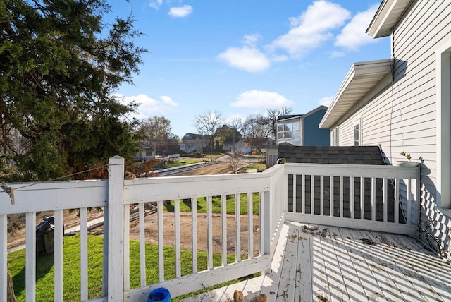 318 Mandt Pkwy, Stoughton, WI 53589 - deck with a residential view