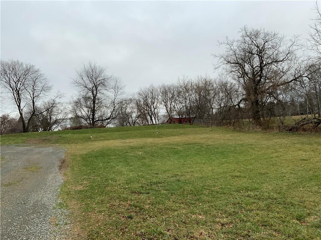 view of yard featuring a rural view