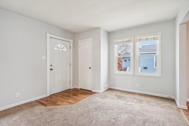 entryway featuring light hardwood / wood-style floors