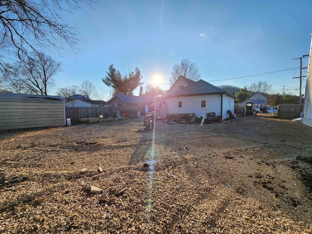 view of back of property