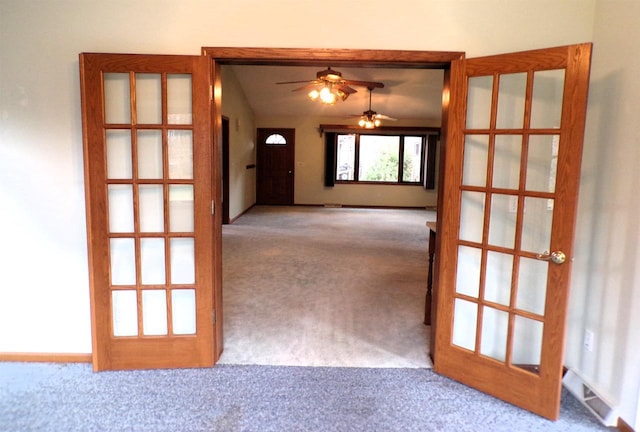 701 S Adams St, Thorp, WI 54771 - carpeted spare room with a ceiling fan