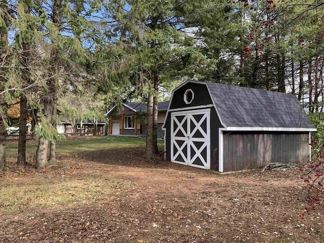 view of outbuilding