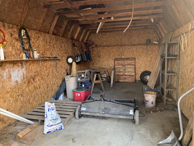 view of storage room