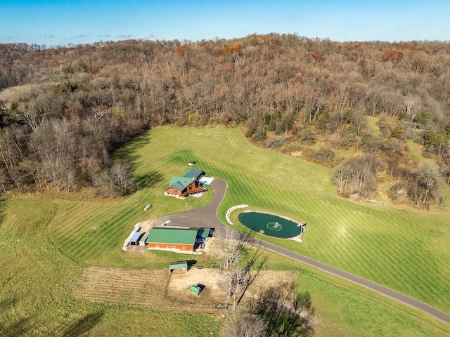 E7498 Mill Rd, Spring Green, WI 53588 - view of subject property featuring a heavily wooded area