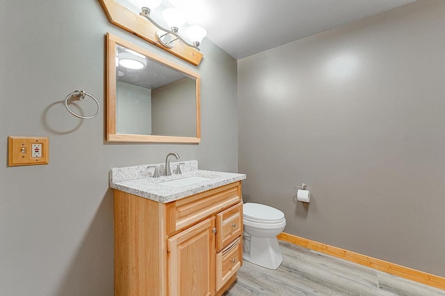 E7498 Mill Rd, Spring Green, WI 53588 - bathroom featuring vanity and wood finished floors