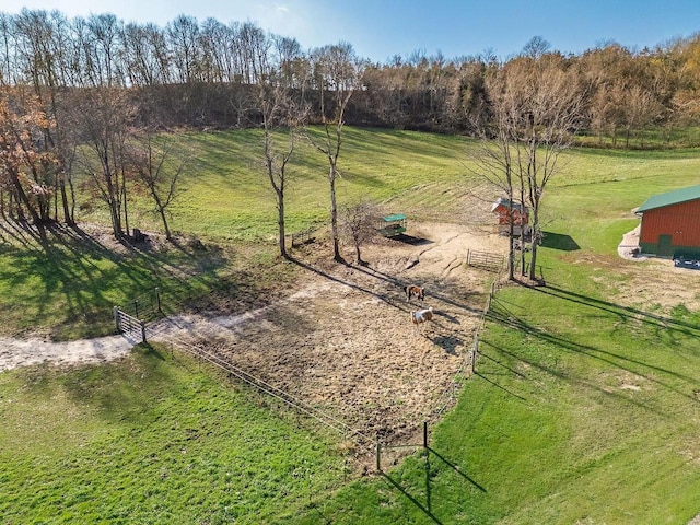 E7498 Mill Rd, Spring Green, WI 53588 - view of yard featuring a view of countryside