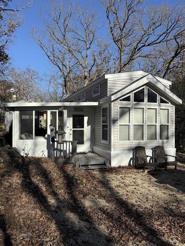 view of rear view of property