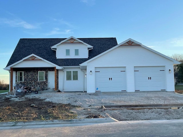 view of front of home featuring a garage