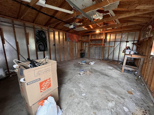 miscellaneous room with concrete flooring