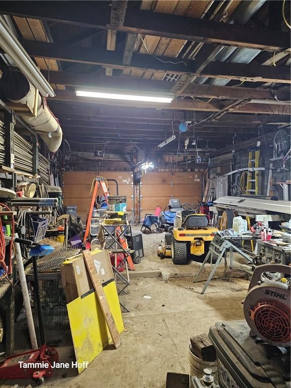 interior space with concrete flooring