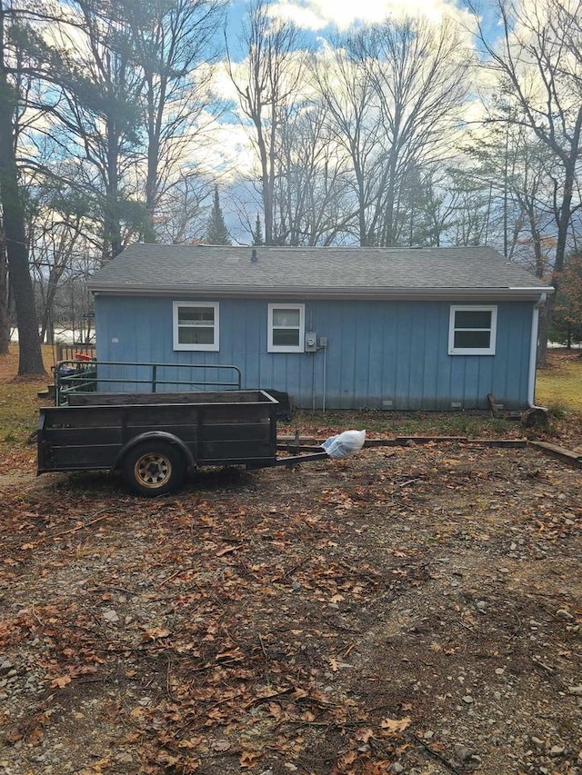 view of rear view of property