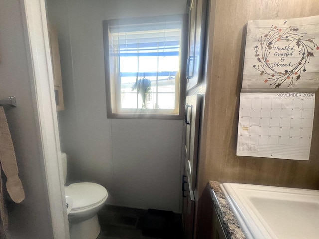 bathroom featuring toilet