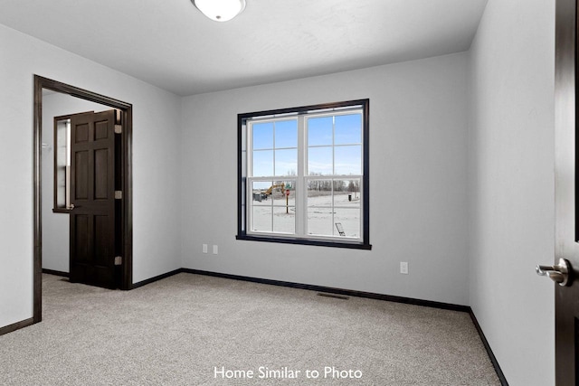 view of carpeted empty room