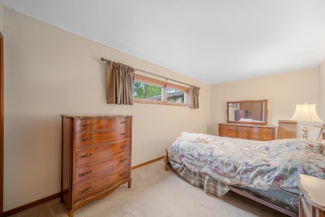 bedroom with carpet floors