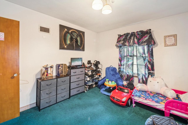 bedroom featuring carpet flooring