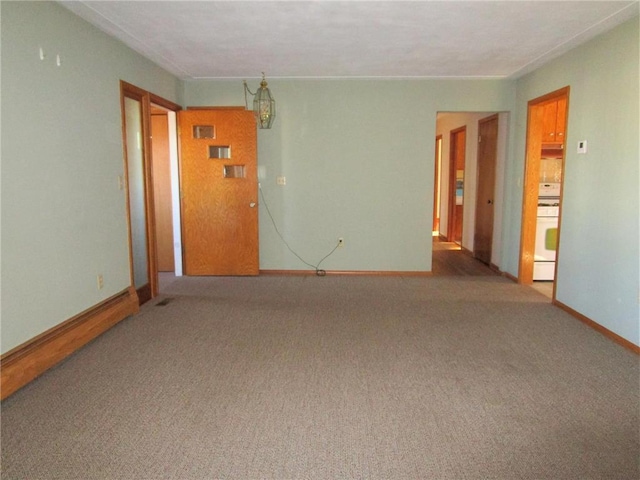 view of carpeted empty room