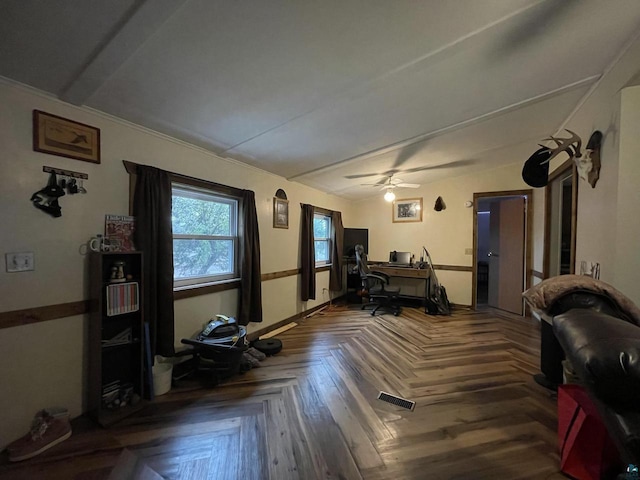 219 N 8th Ave W, Washburn, WI 54891 - office area featuring ceiling fan