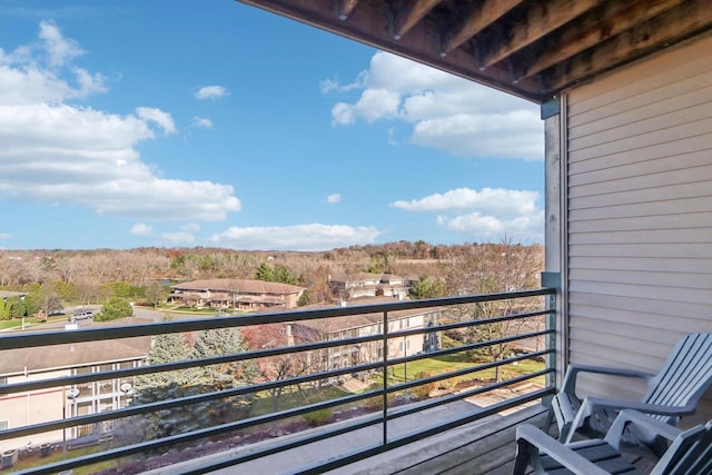 view of balcony